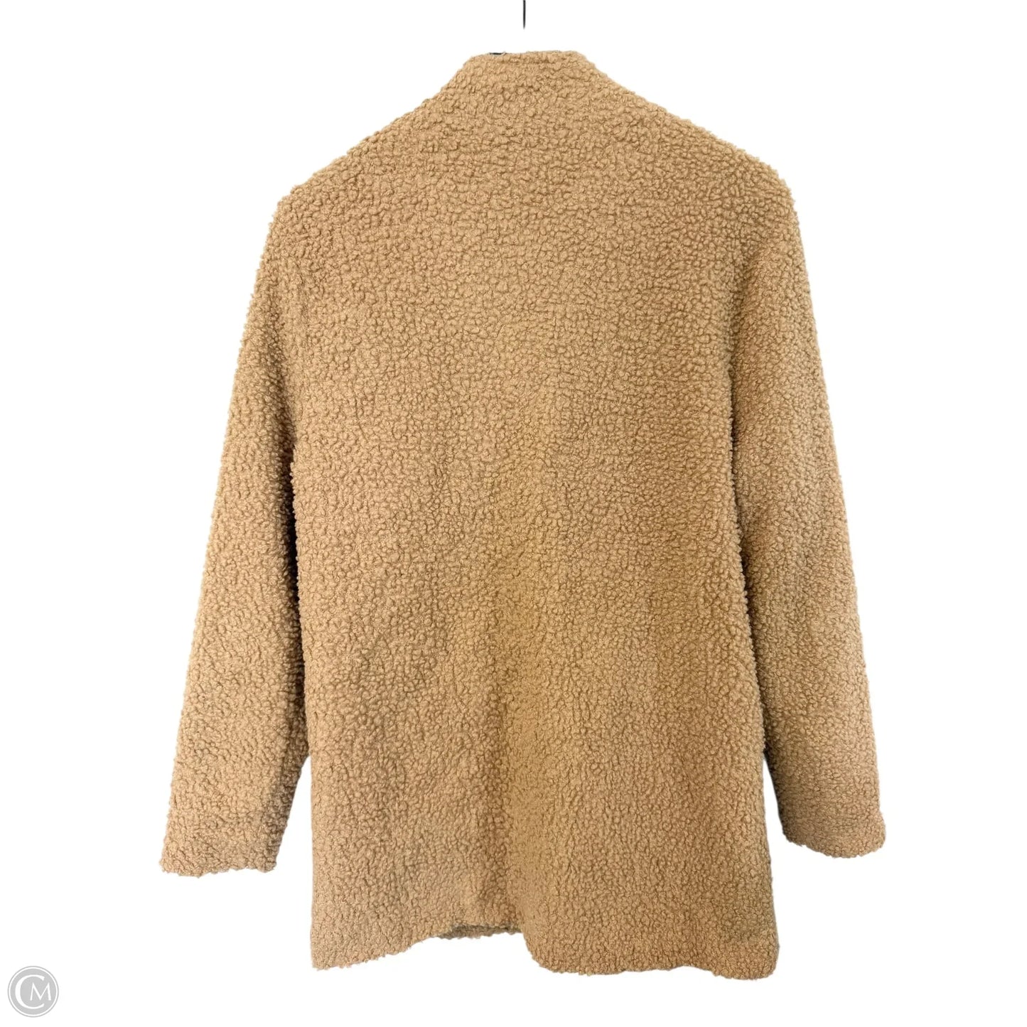 Jacket Faux Fur & Sherpa By Clothes Mentor In Tan, Size: S