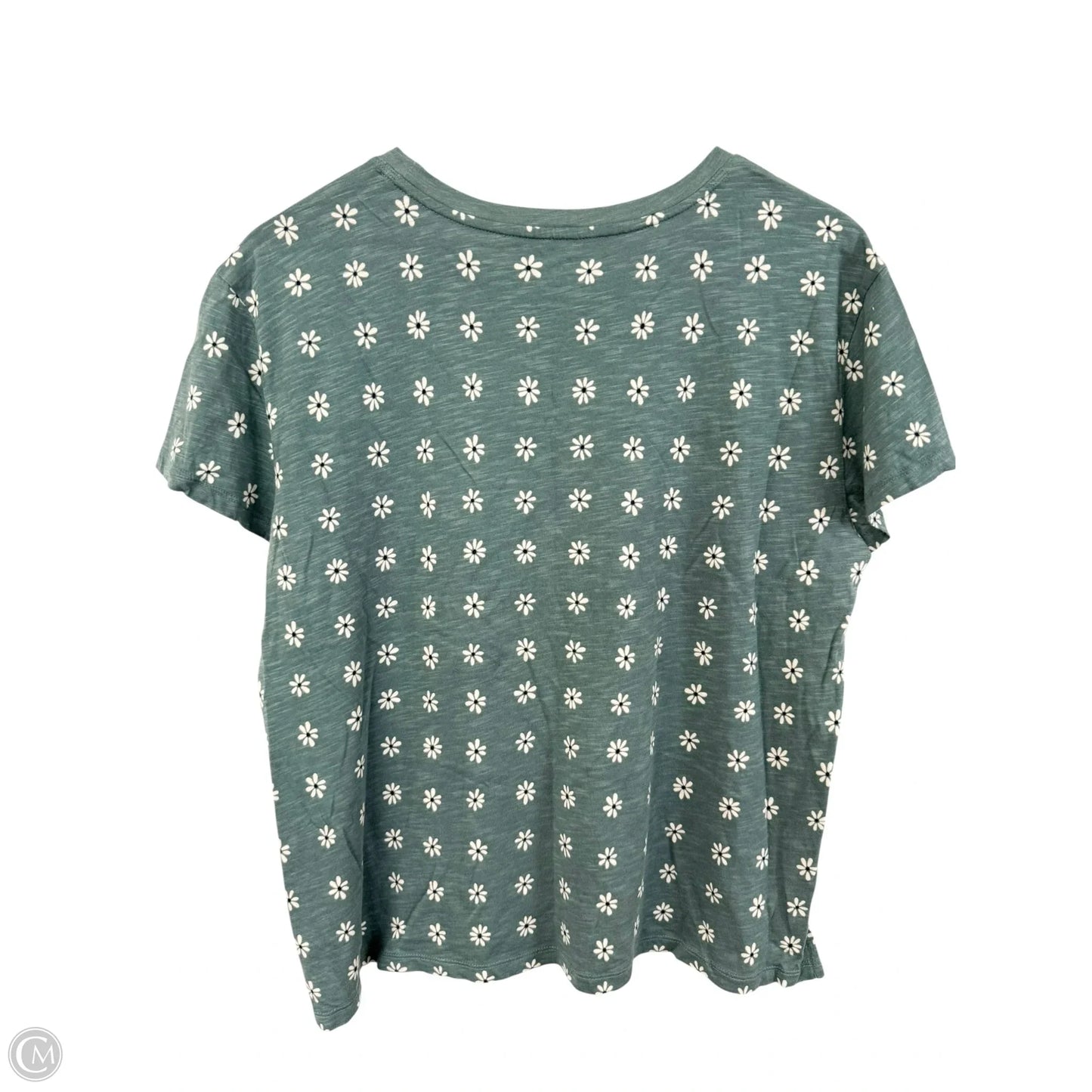 Top Short Sleeve Basic By Maurices In Green, Size: L