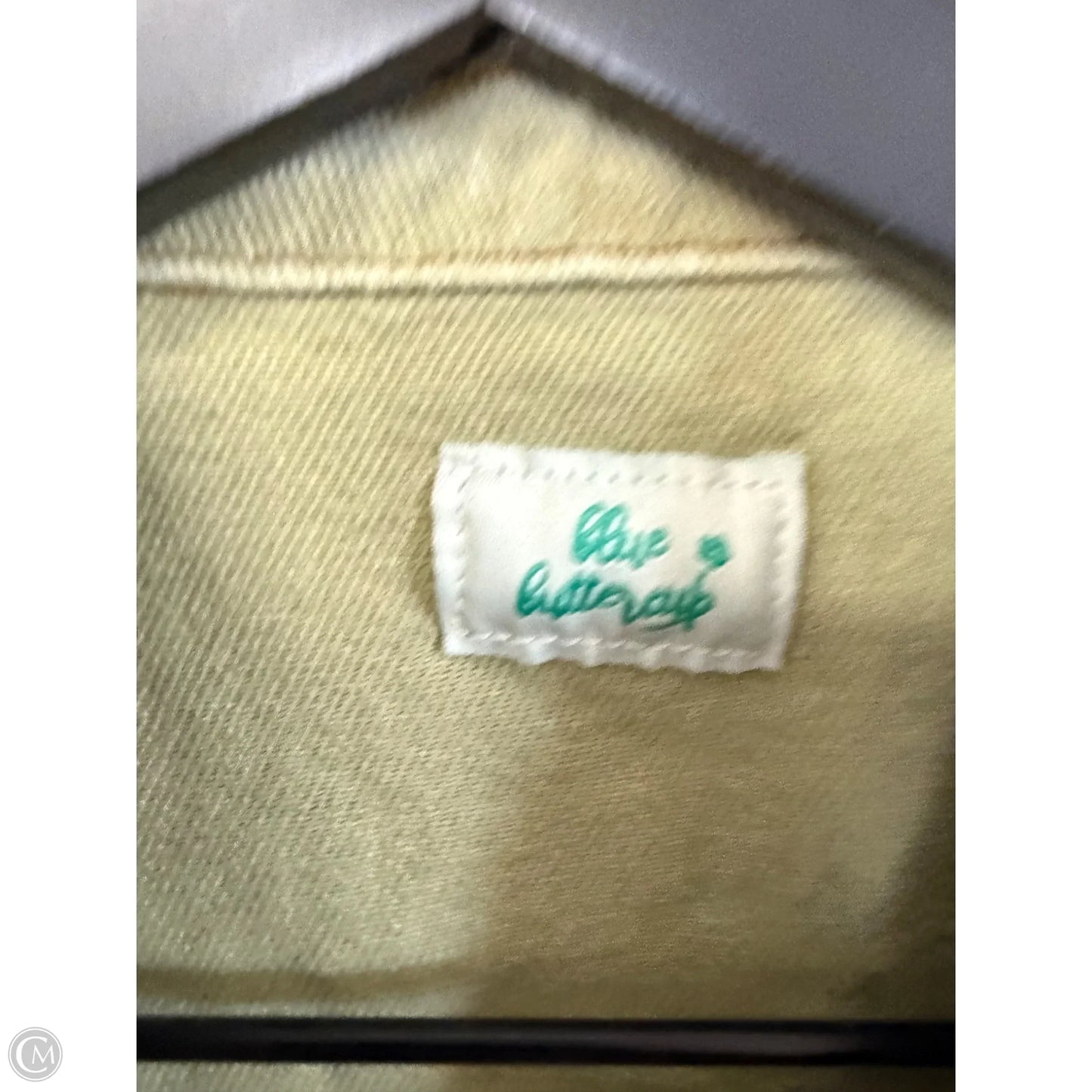 Jacket Denim By Clothes Mentor In Black & Green, Size: S