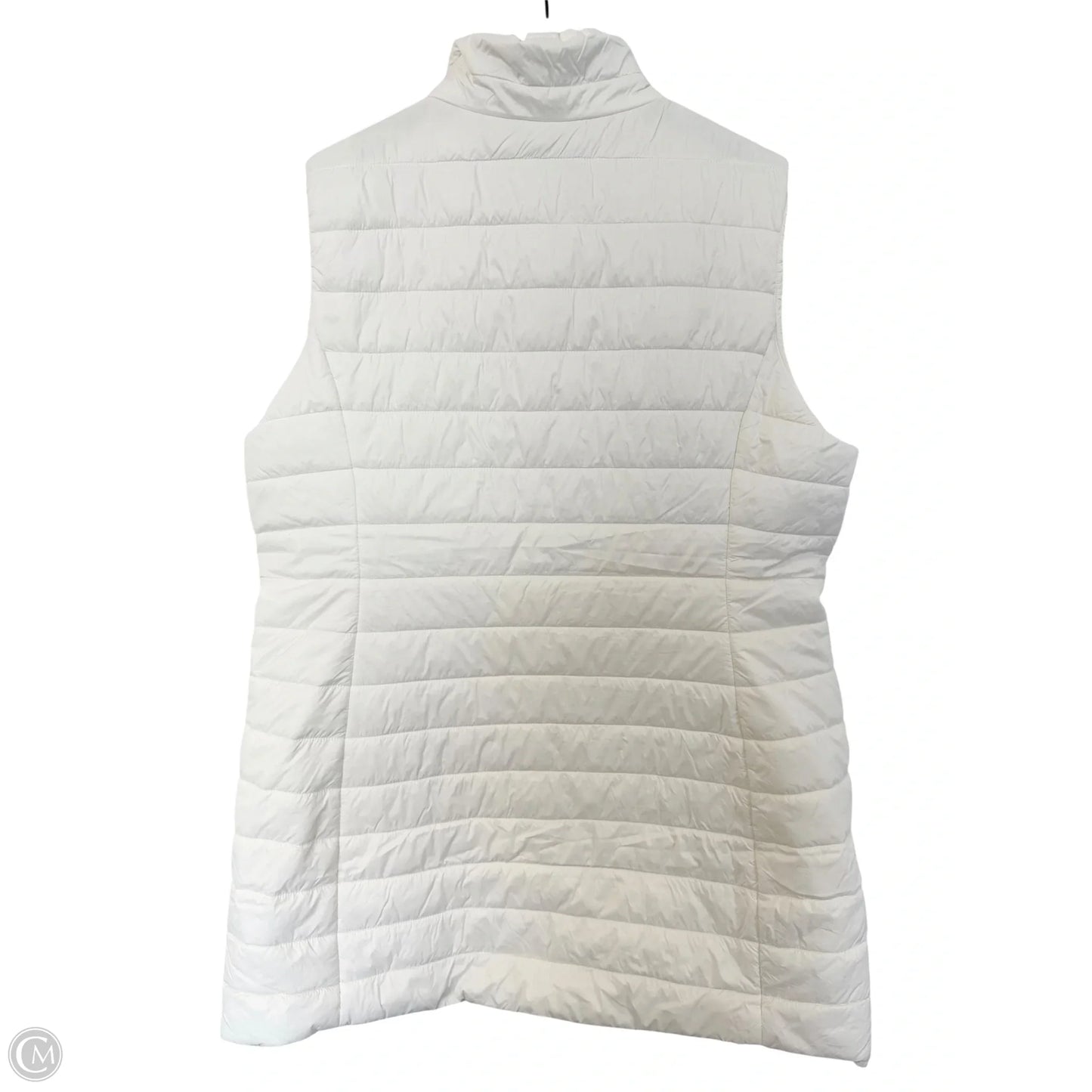 Vest Puffer & Quilted By Liz Claiborne In White, Size: Xl