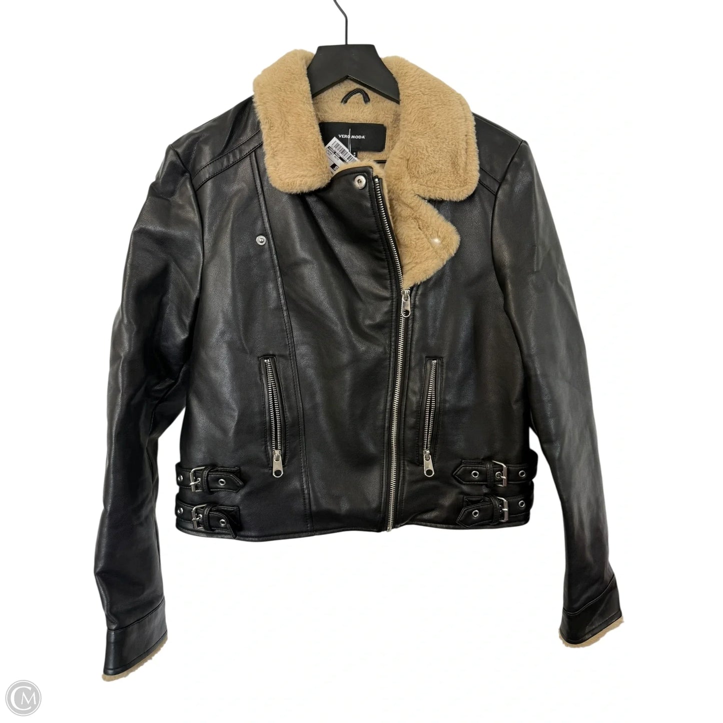 Jacket Moto By Vero Moda In Black, Size: M