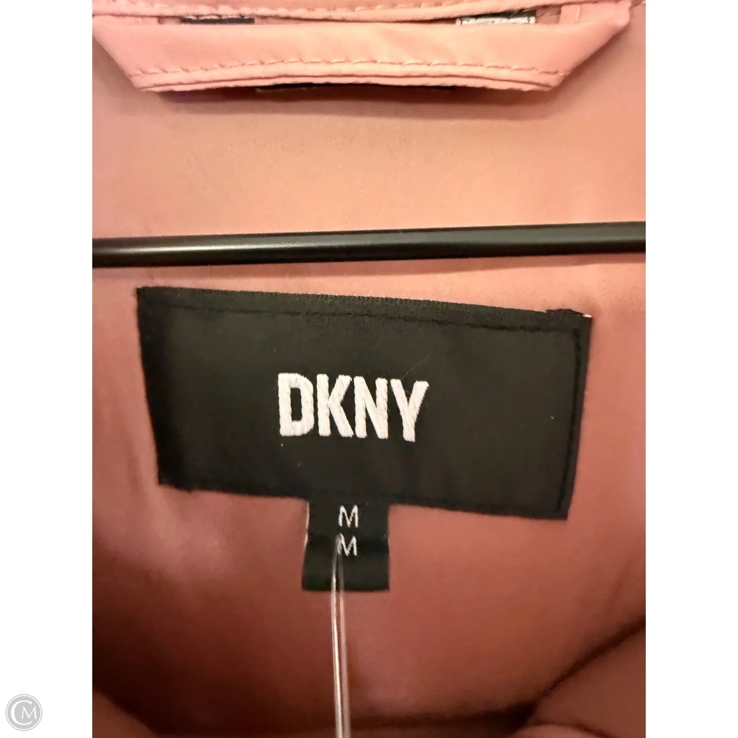 Coat Parka By Dkny In Pink, Size: M