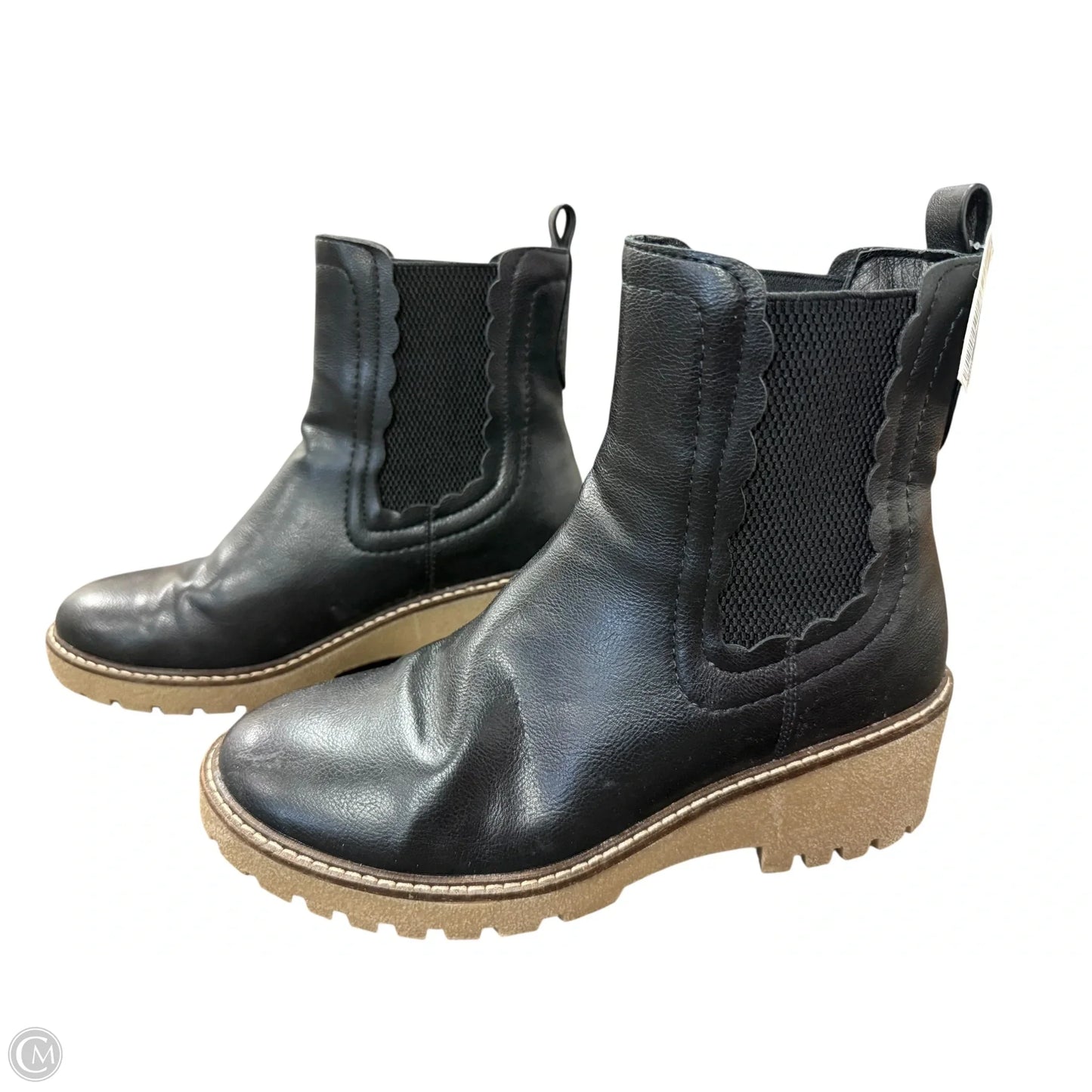 Boots Ankle Heels By Mia In Black, Size: 8