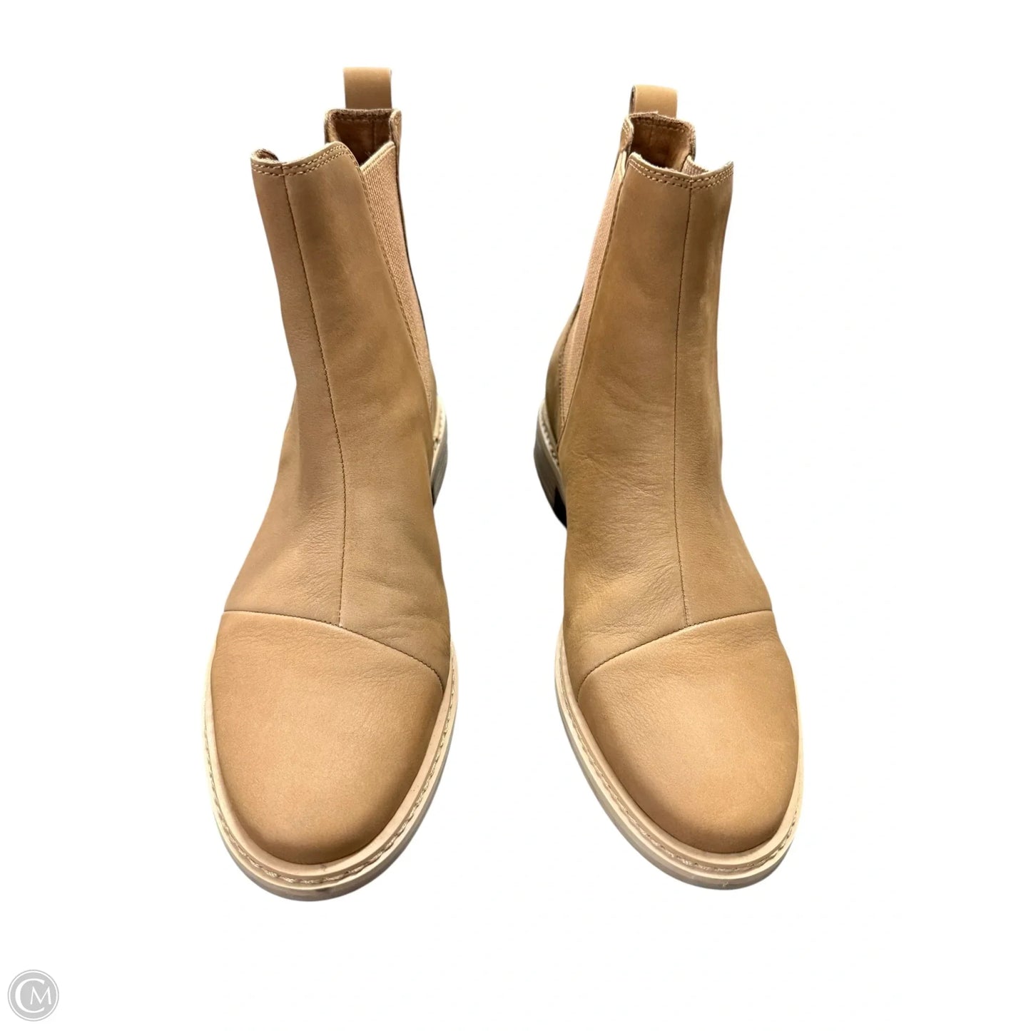 Boots Ankle Flats By Toms In Brown, Size: 10
