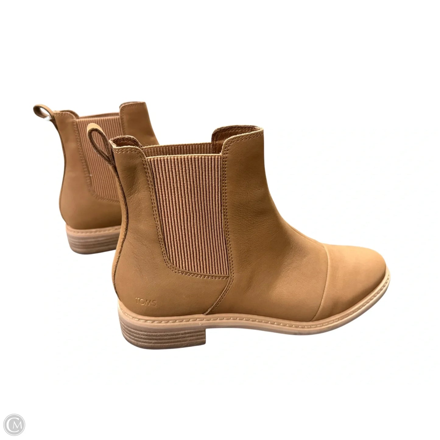 Boots Ankle Flats By Toms In Brown, Size: 10