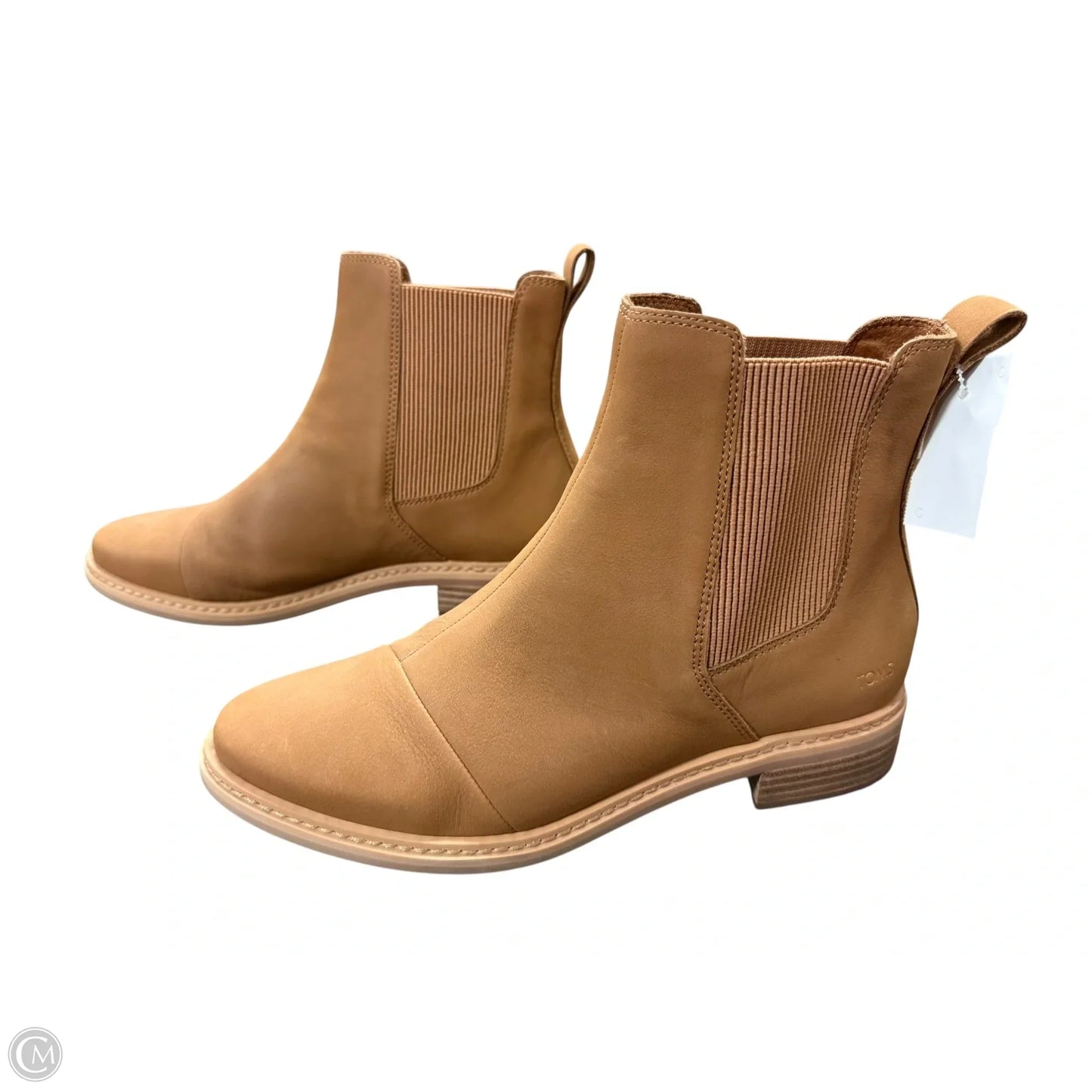Boots Ankle Flats By Toms In Brown, Size: 10