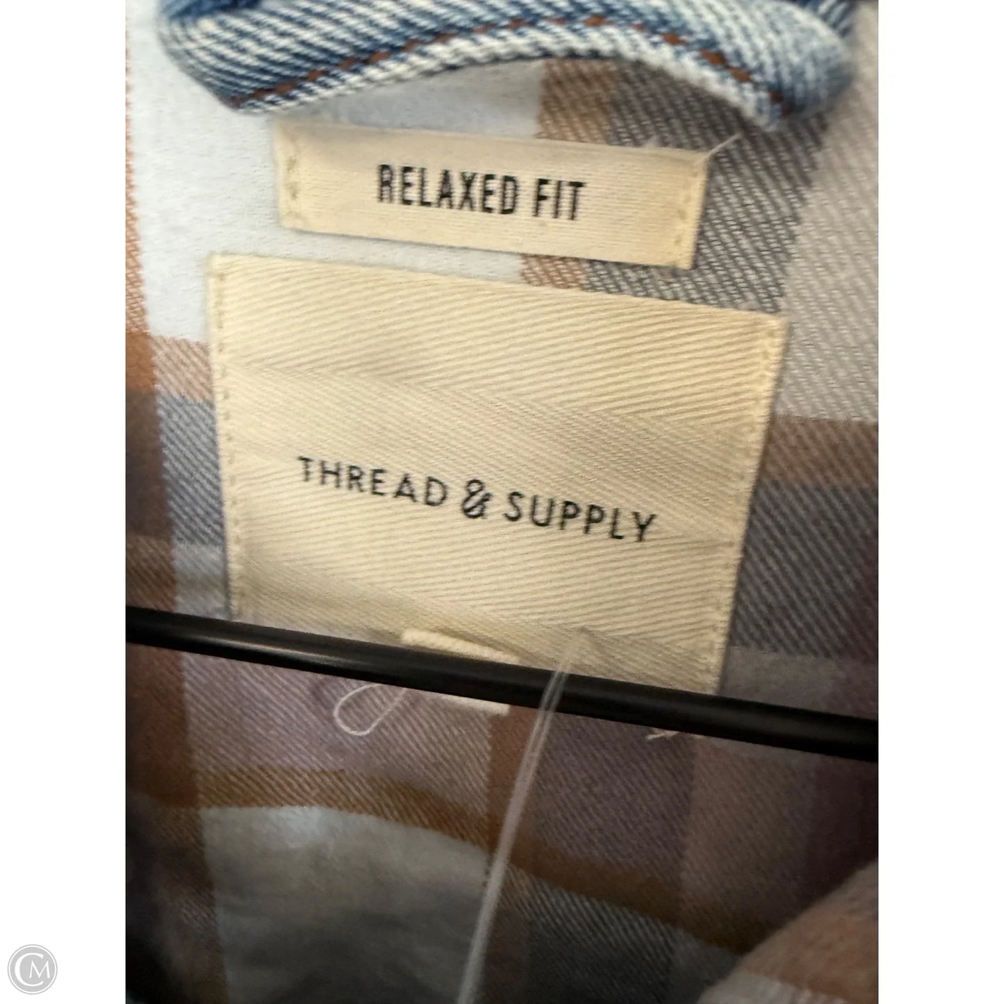 Jacket Denim By Thread And Supply In Blue Denim, Size: S
