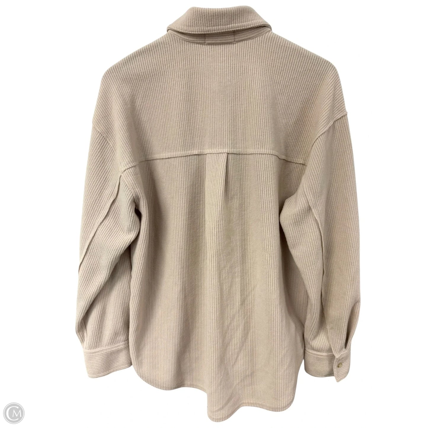 Jacket Shirt By The Nines In Cream, Size: M
