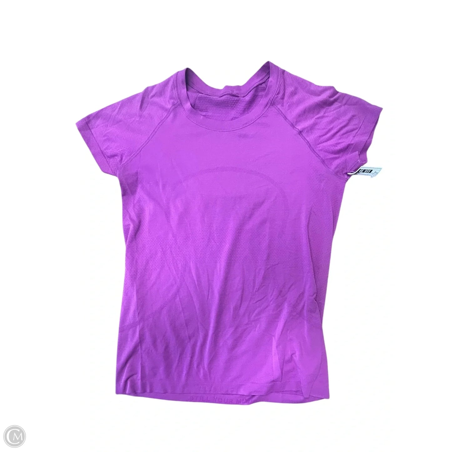 Athletic Top Short Sleeve By Lululemon In Purple, Size: 10