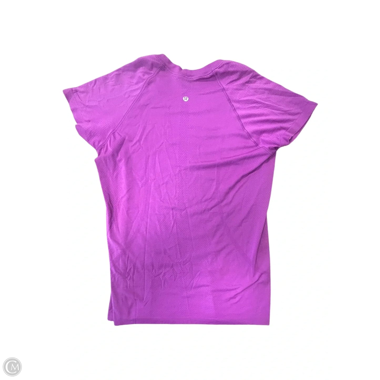 Athletic Top Short Sleeve By Lululemon In Purple, Size: 10