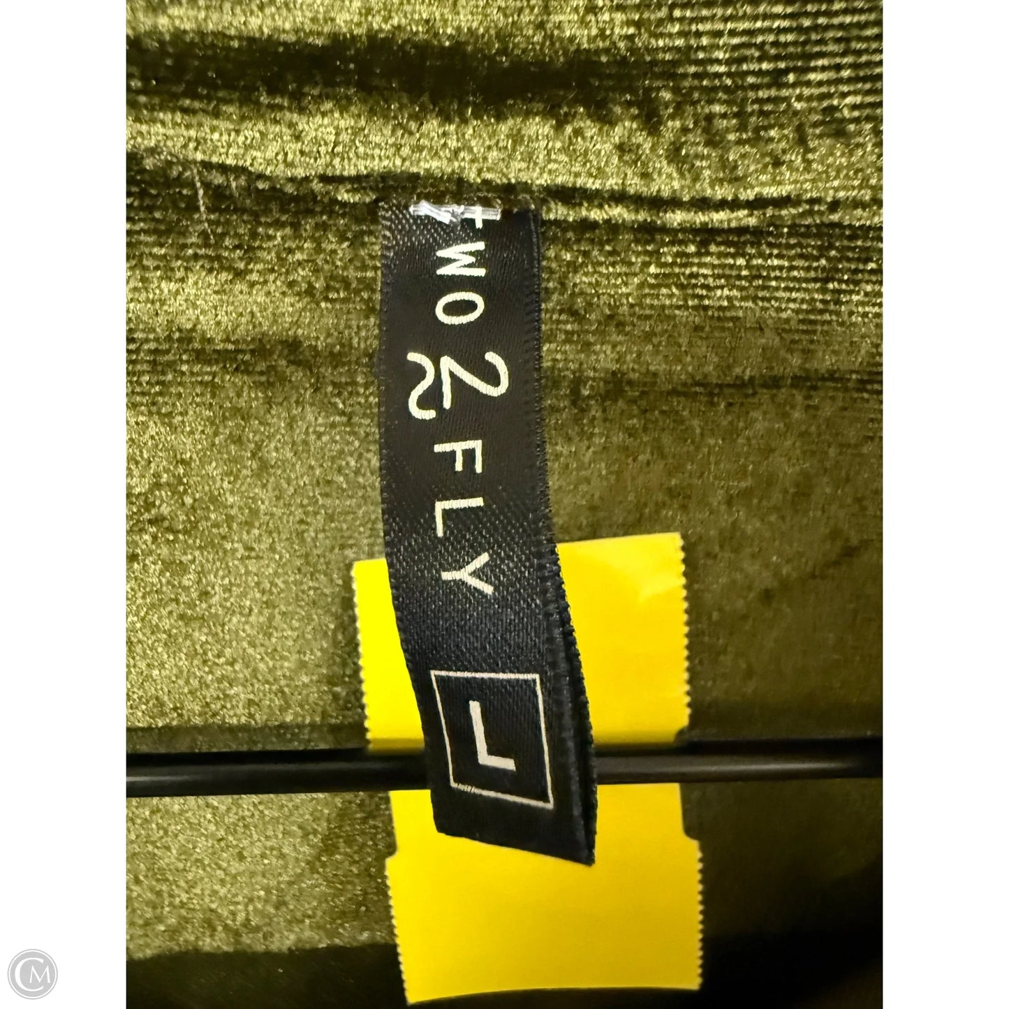 Blouse Long Sleeve By Clothes Mentor In Green, Size: L