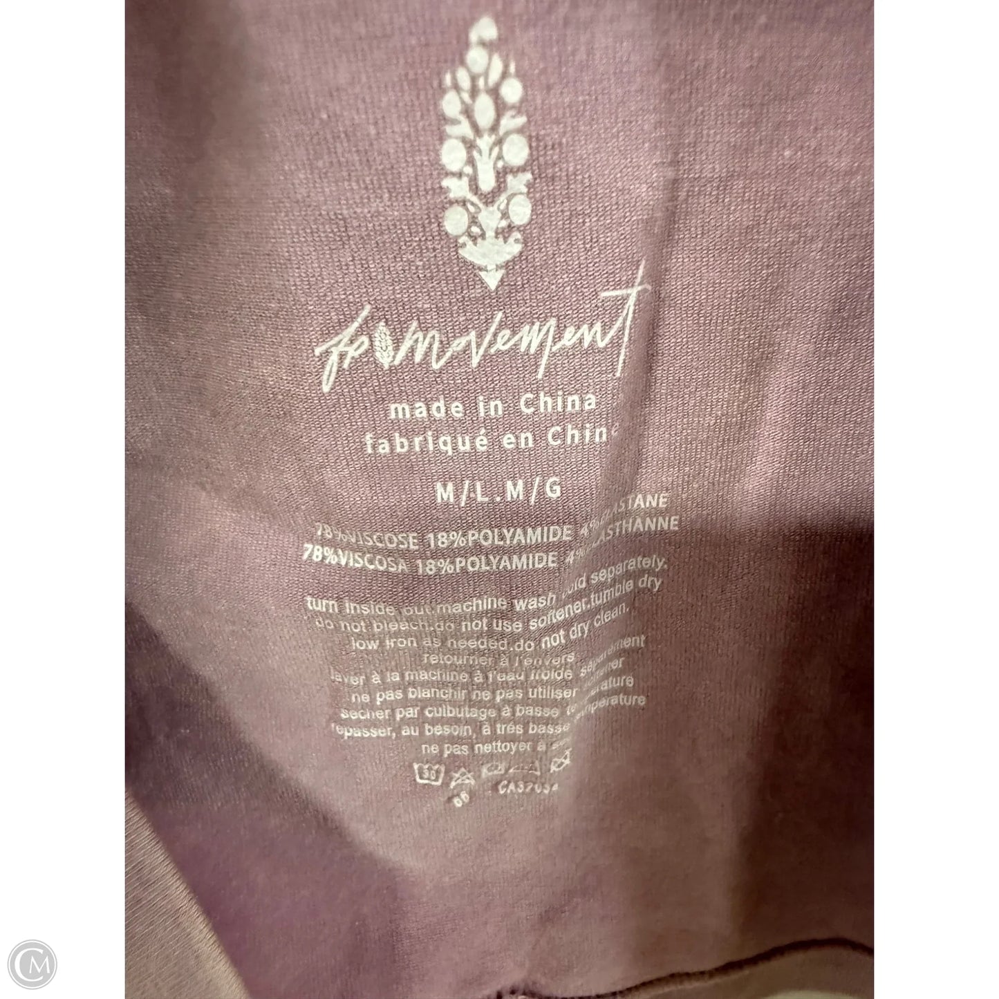 Athletic Tank Top By Free People In Mauve, Size: M