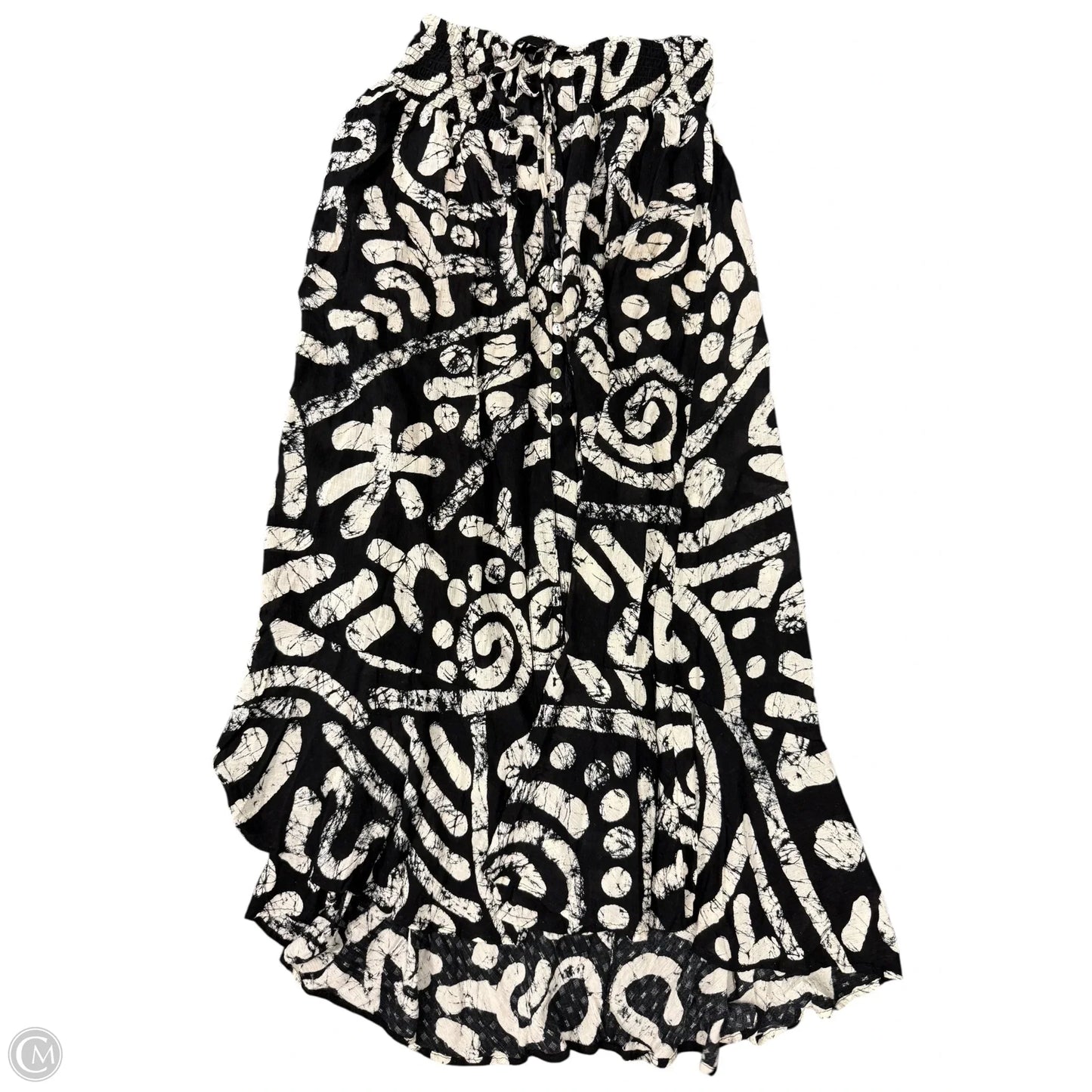 Skirt Maxi By Haute Hippie In Black & White, Size: L