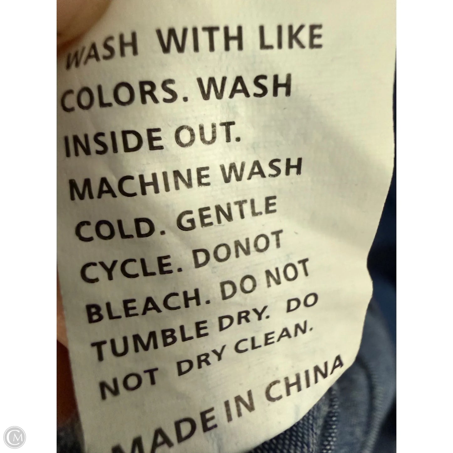 Dress Casual Midi By Cmf In Blue Denim, Size: M