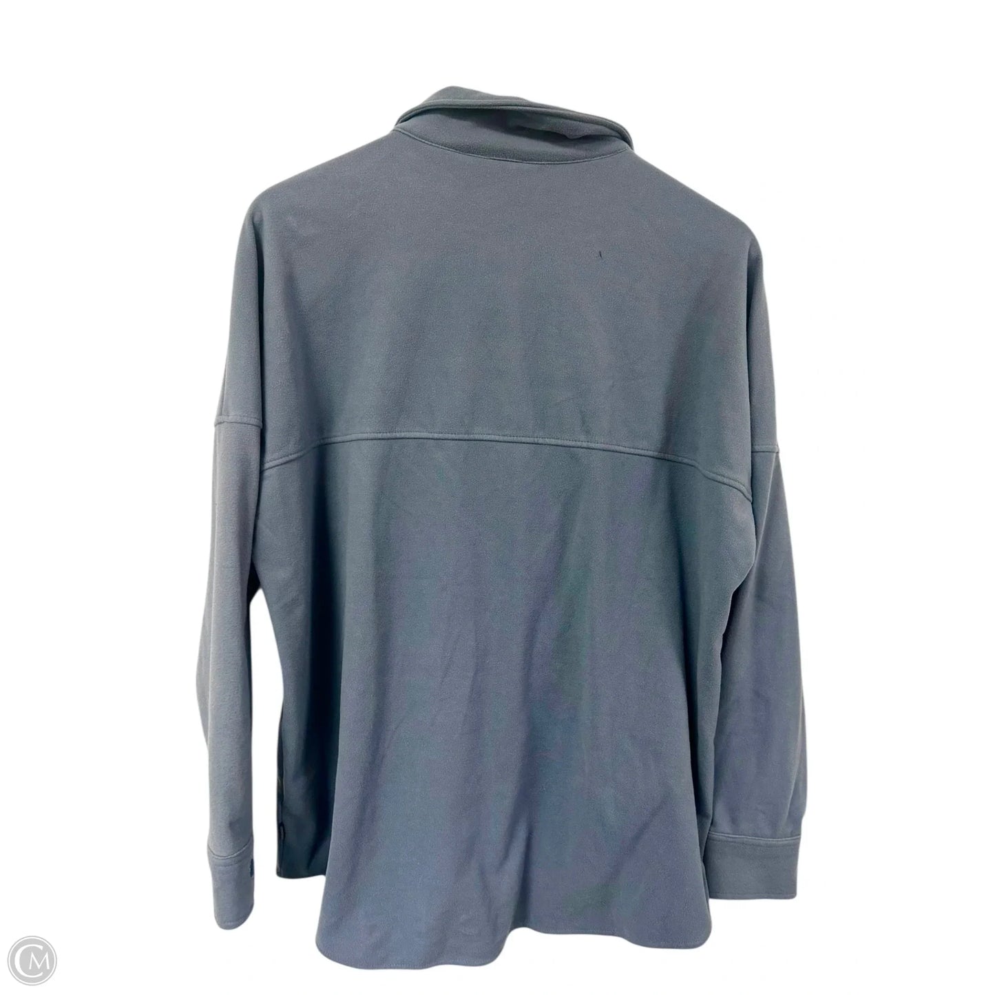 Jacket Shirt By Mondetta In Blue, Size: L