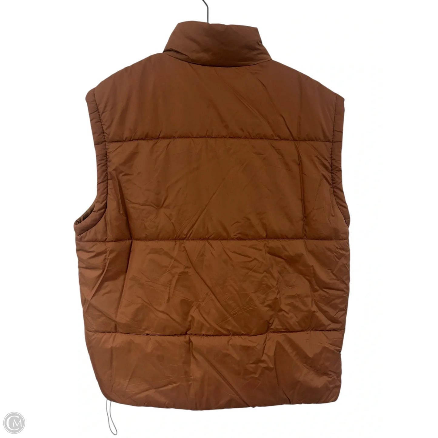 Vest Puffer & Quilted By Cmf In Brown, Size: M