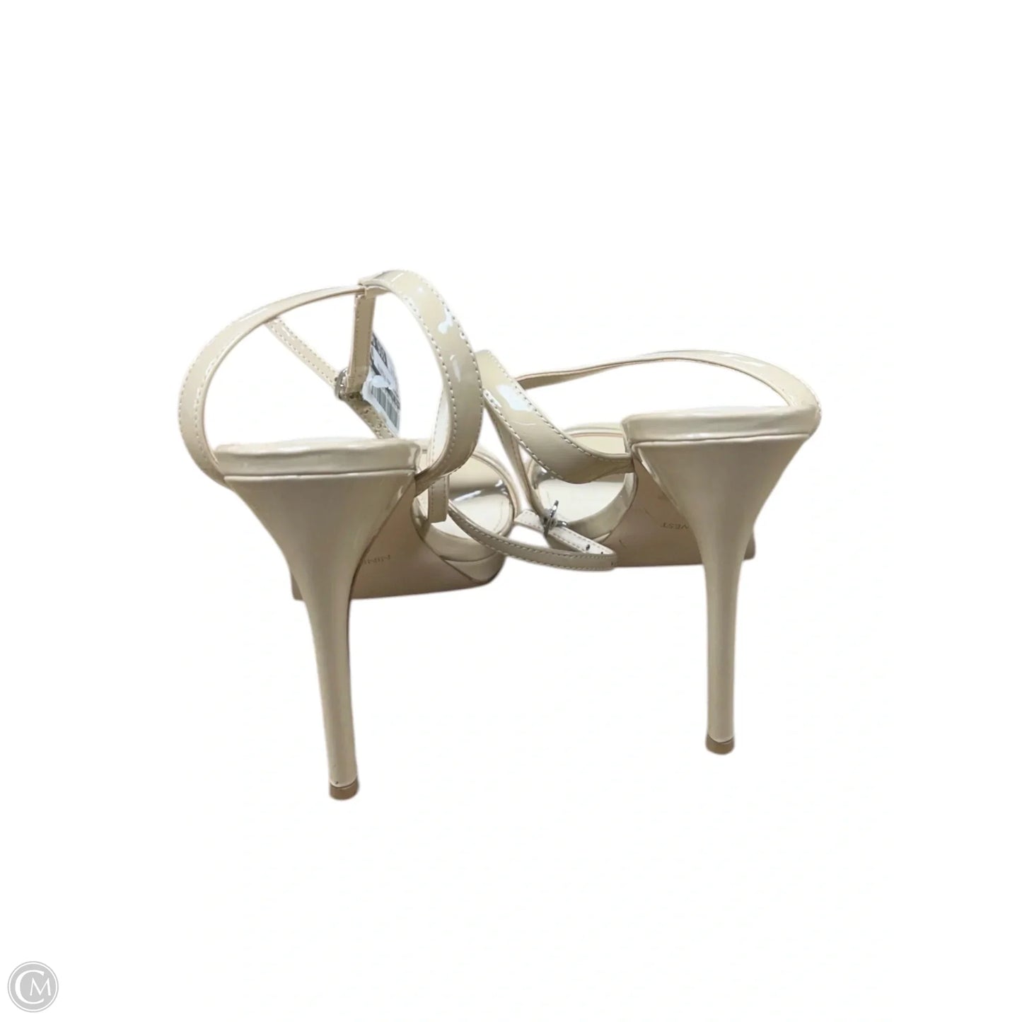 Sandals Heels Stiletto By Nine West In Tan, Size: 8.5