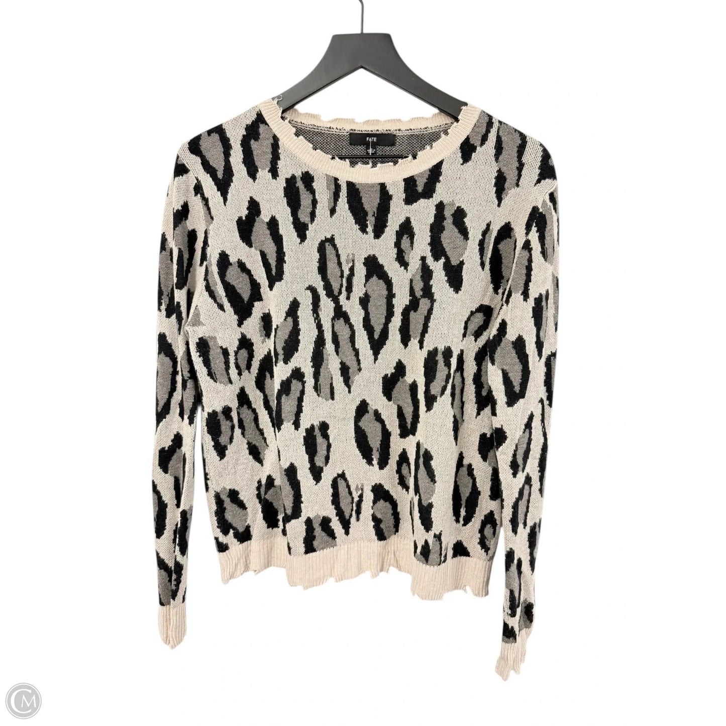 Sweater By Fate In Animal Print, Size: L