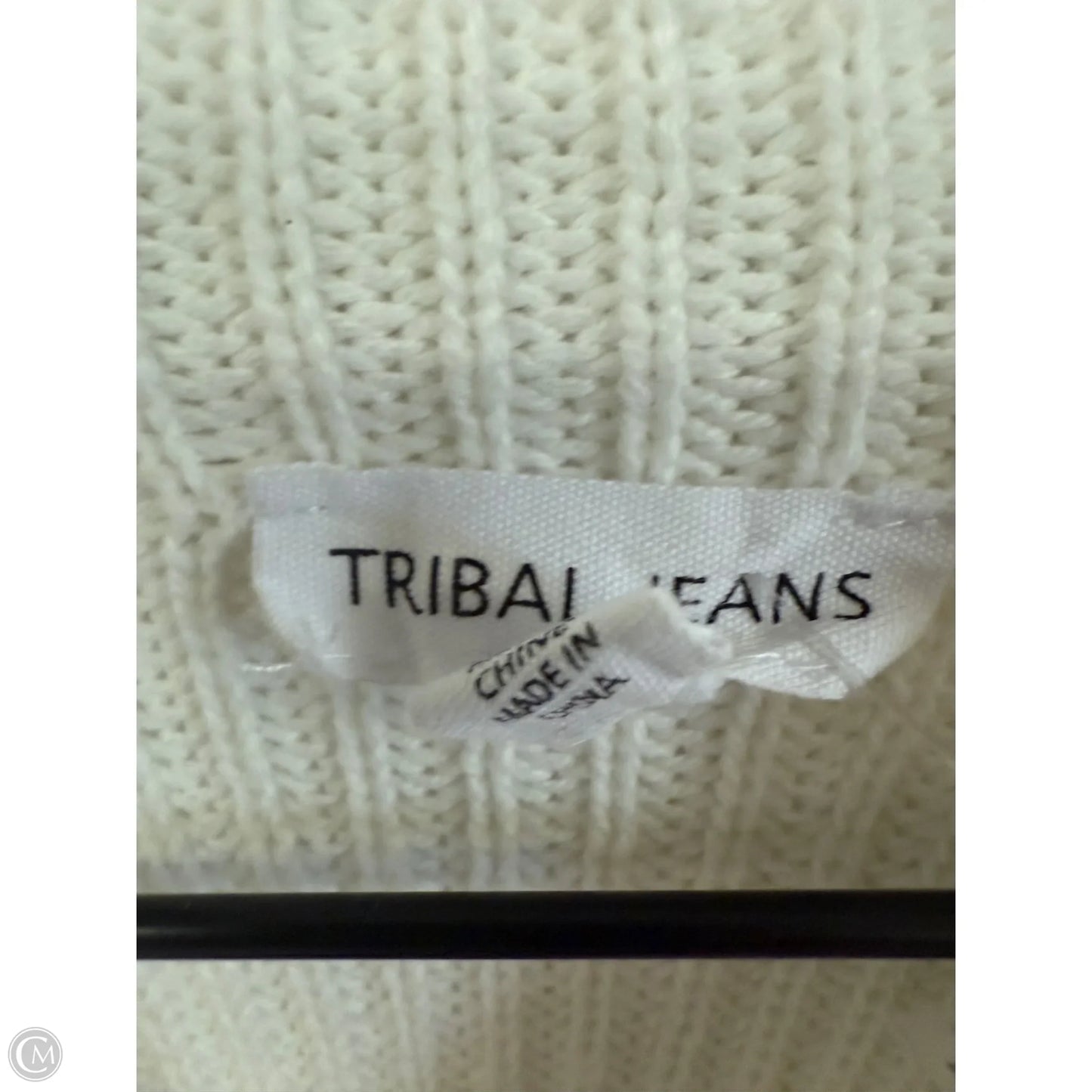 Sweater By Tribal In White, Size: M