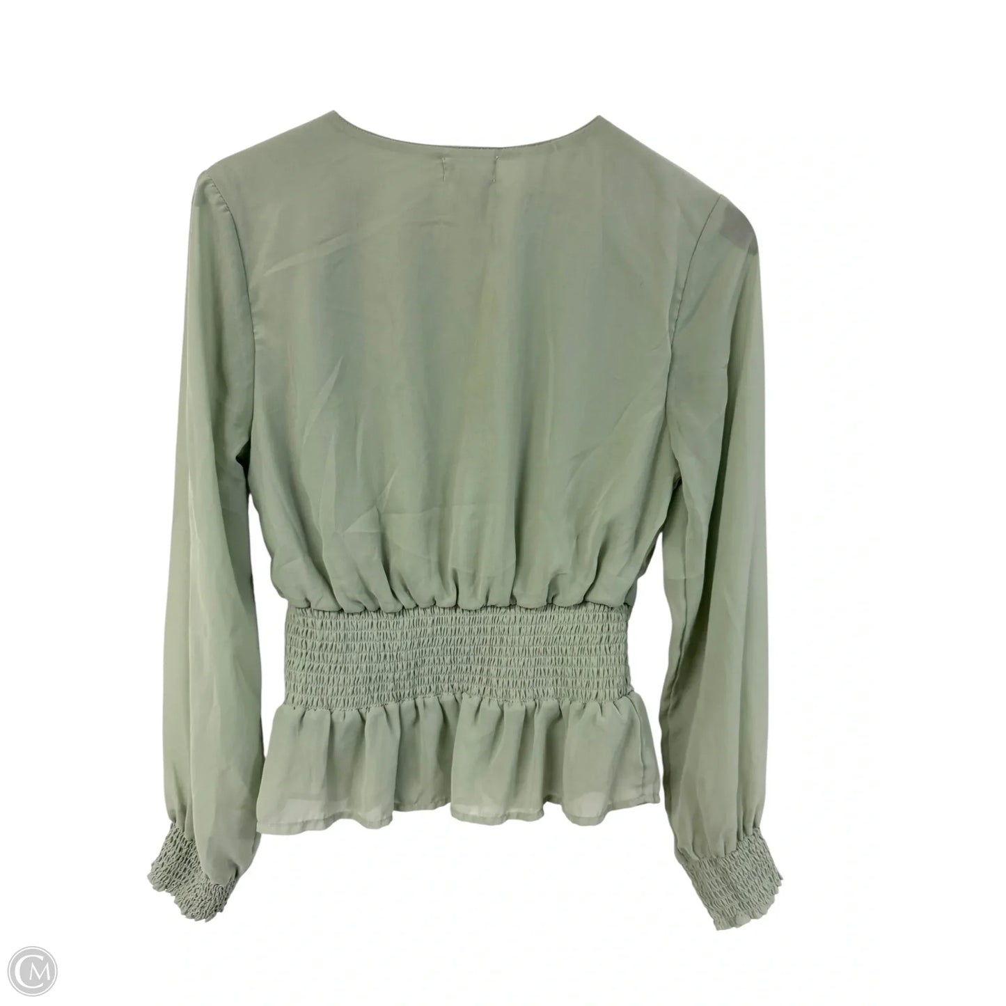 Top Long Sleeve By Japna In Green, Size: M