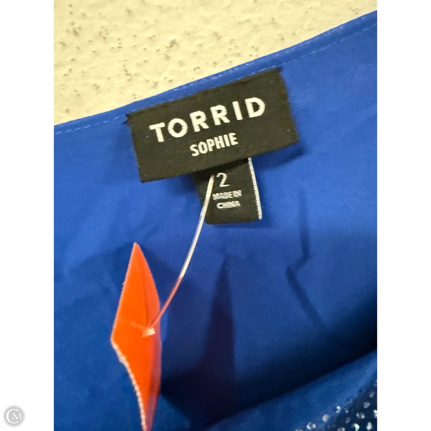 Top Sleeveless By Torrid In Blue, Size: 2x