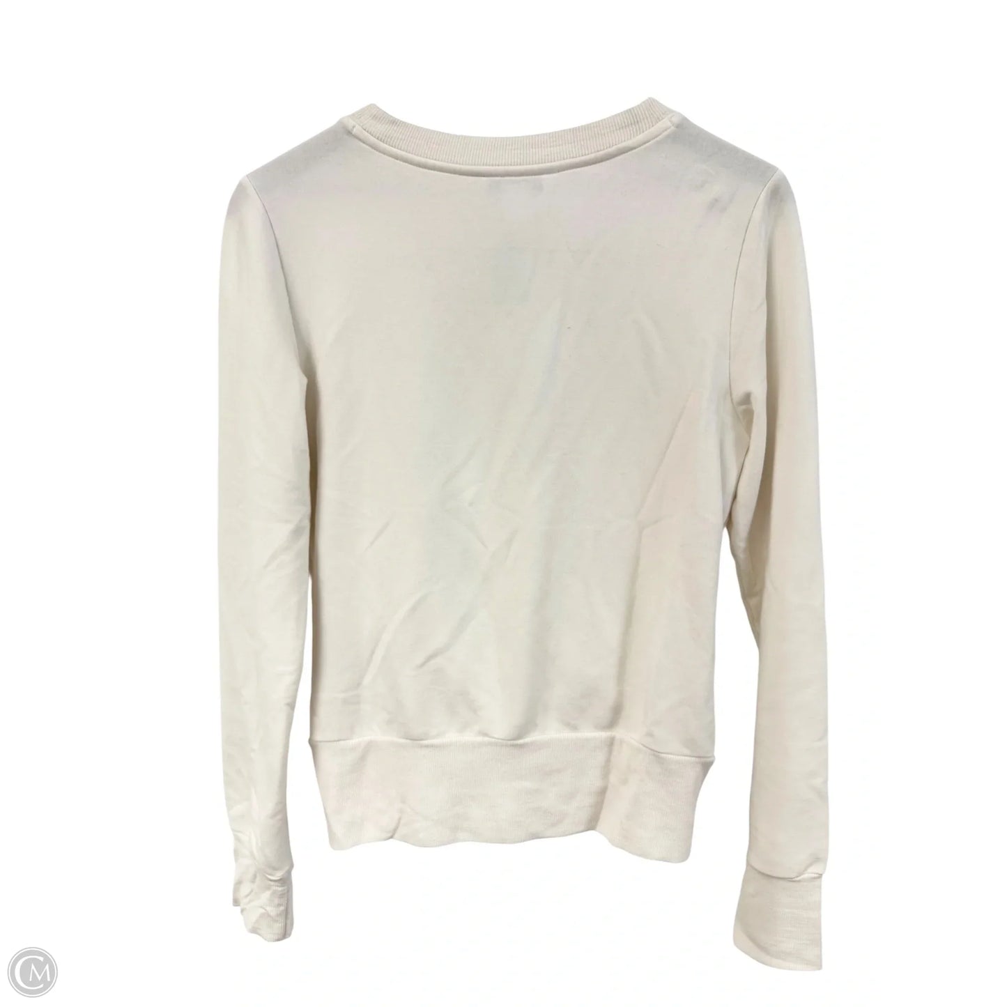 Sweatshirt Crewneck By Athleta In Cream, Size: M