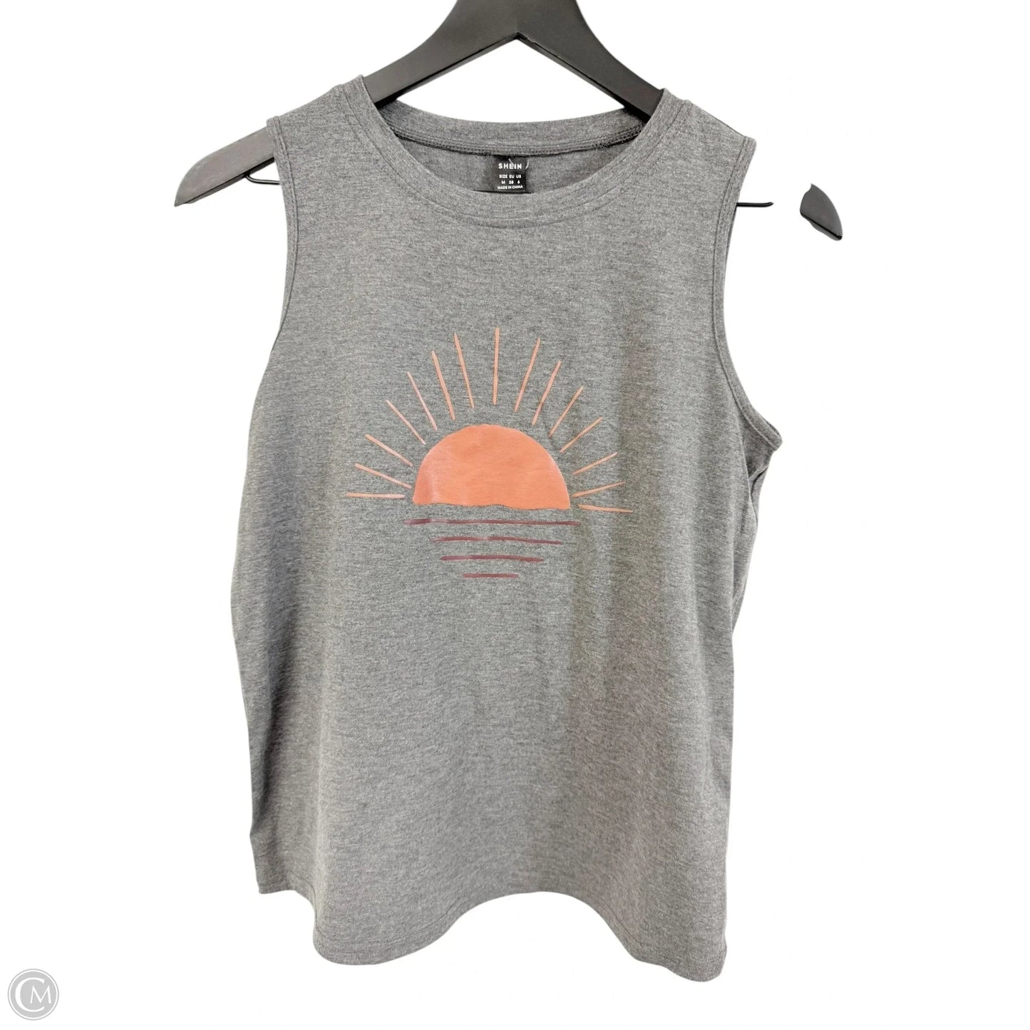 Top Sleeveless Basic By Shein In Grey, Size: M