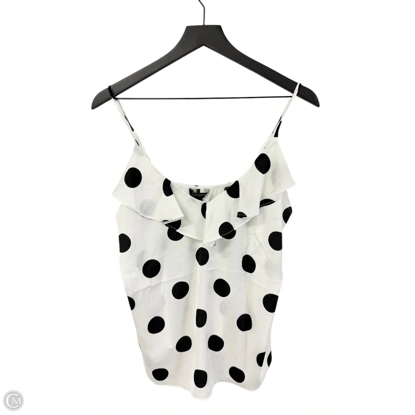 Top Sleeveless By Banana Republic In Black & White, Size: 0
