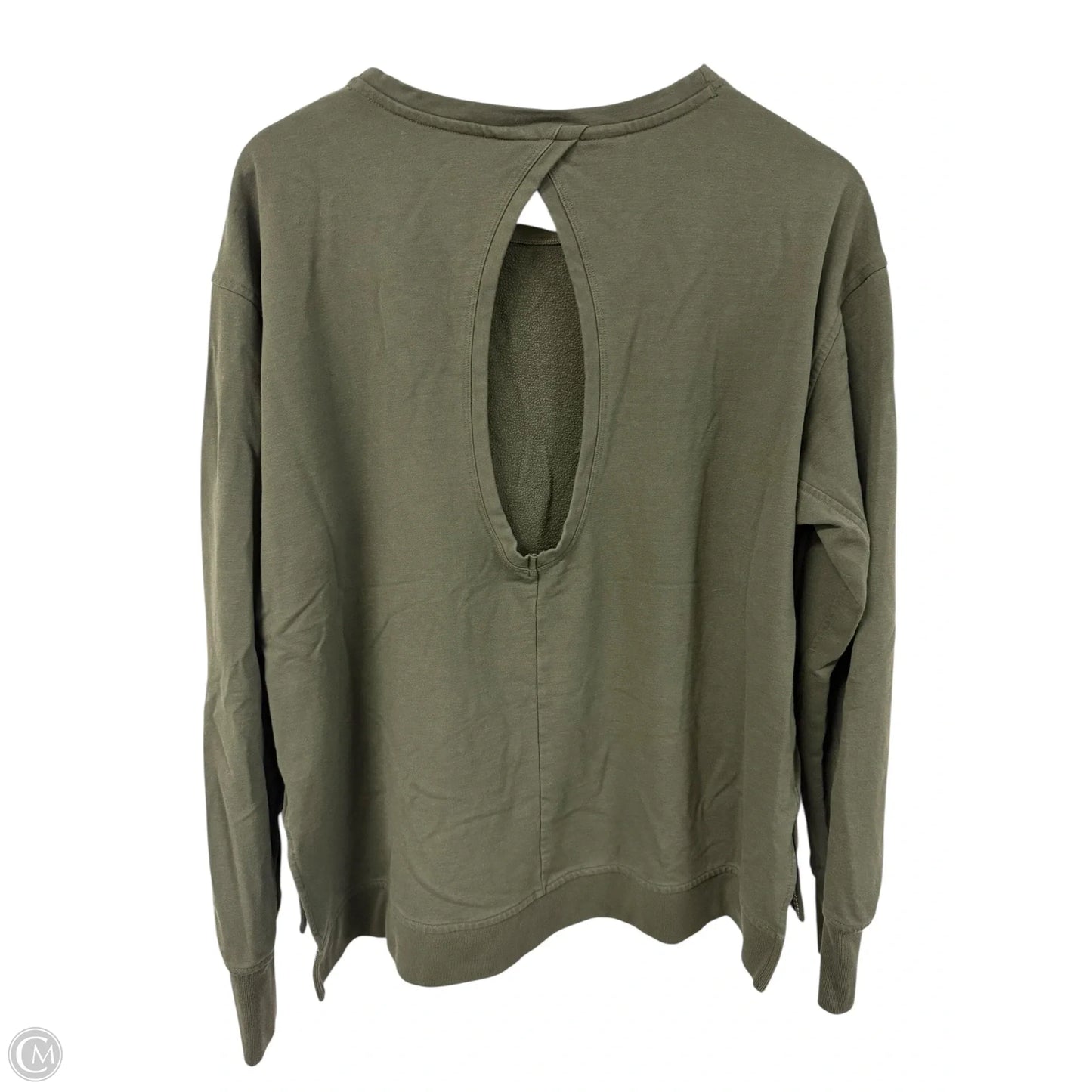 Top Long Sleeve By Victorias Secret In Green, Size: L