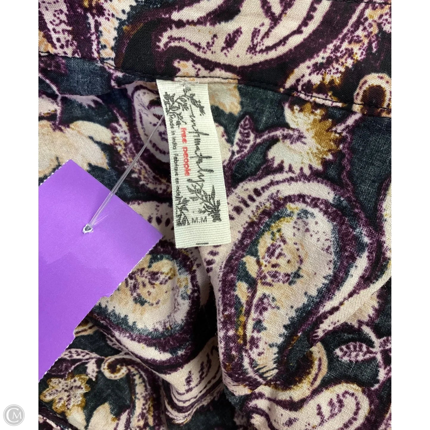 Bodysuit By Free People In Paisley Print, Size: M