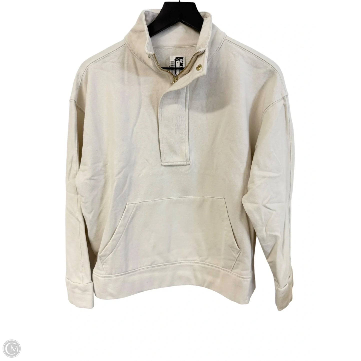 Sweatshirt Collar By A New Day In Cream, Size: M