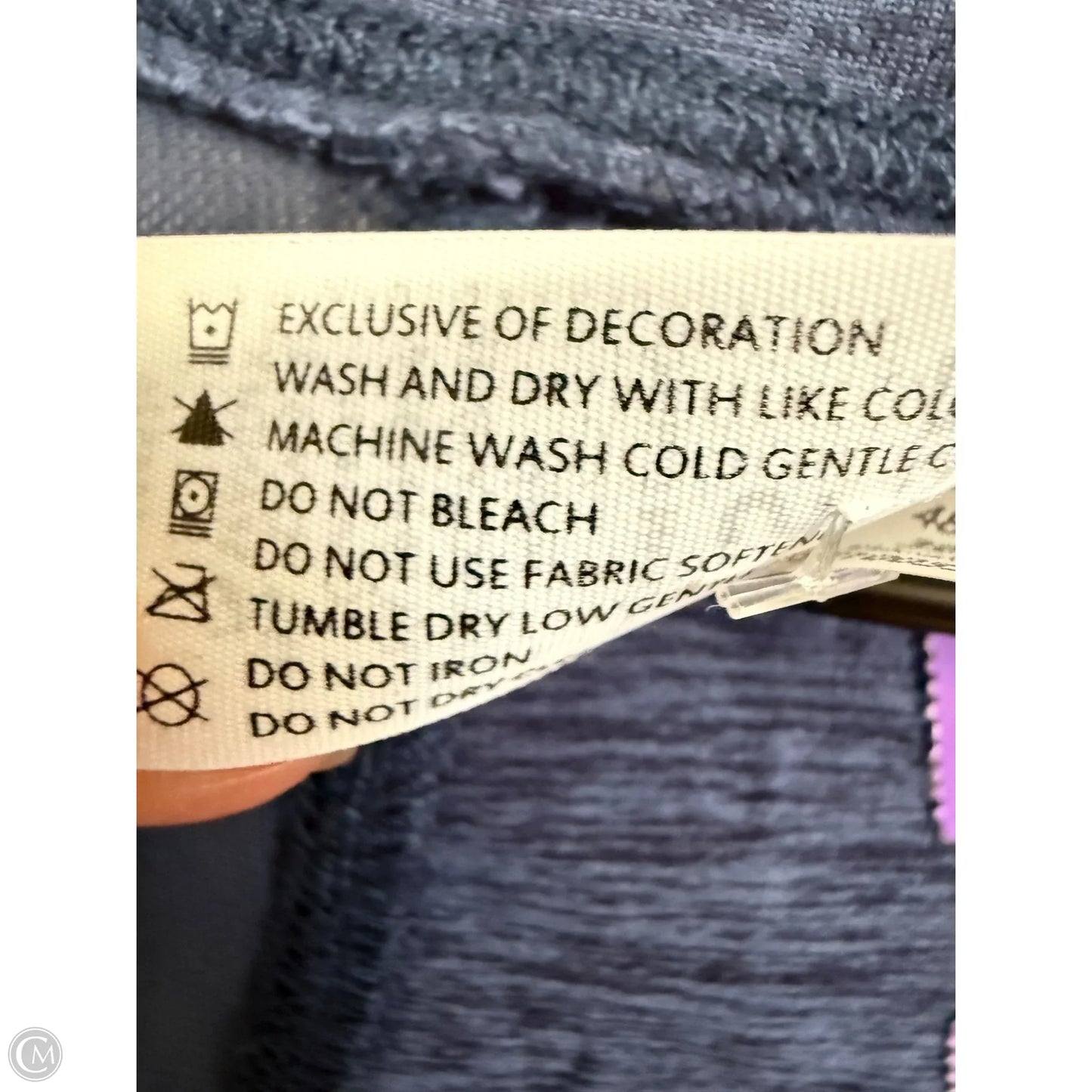 Athletic Top Short Sleeve By Velocity In Navy, Size: S