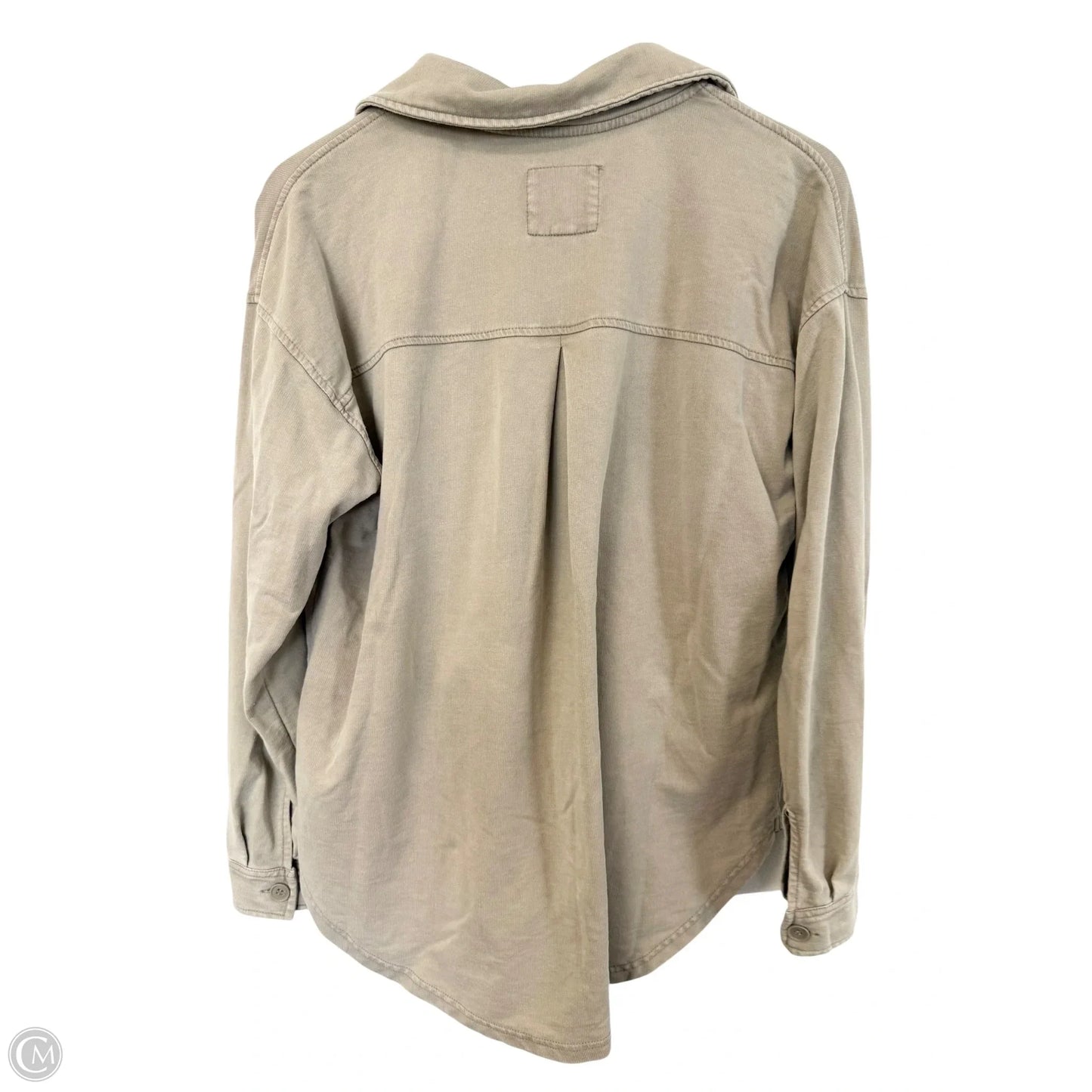 Jacket Shirt By Thread And Supply In Tan, Size: M
