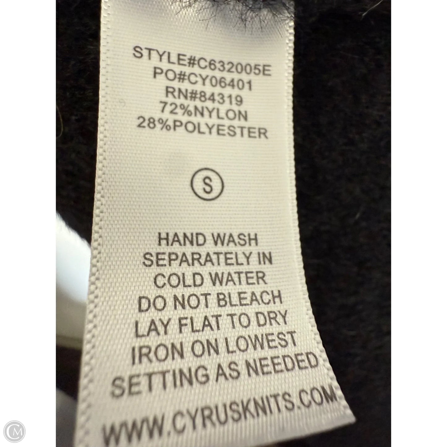 Jacket Other By Cyrus Knits In Black, Size: S