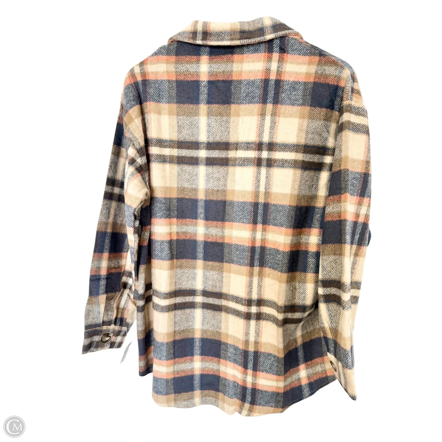 Jacket Shirt By Cme In Checkered Pattern, Size: M