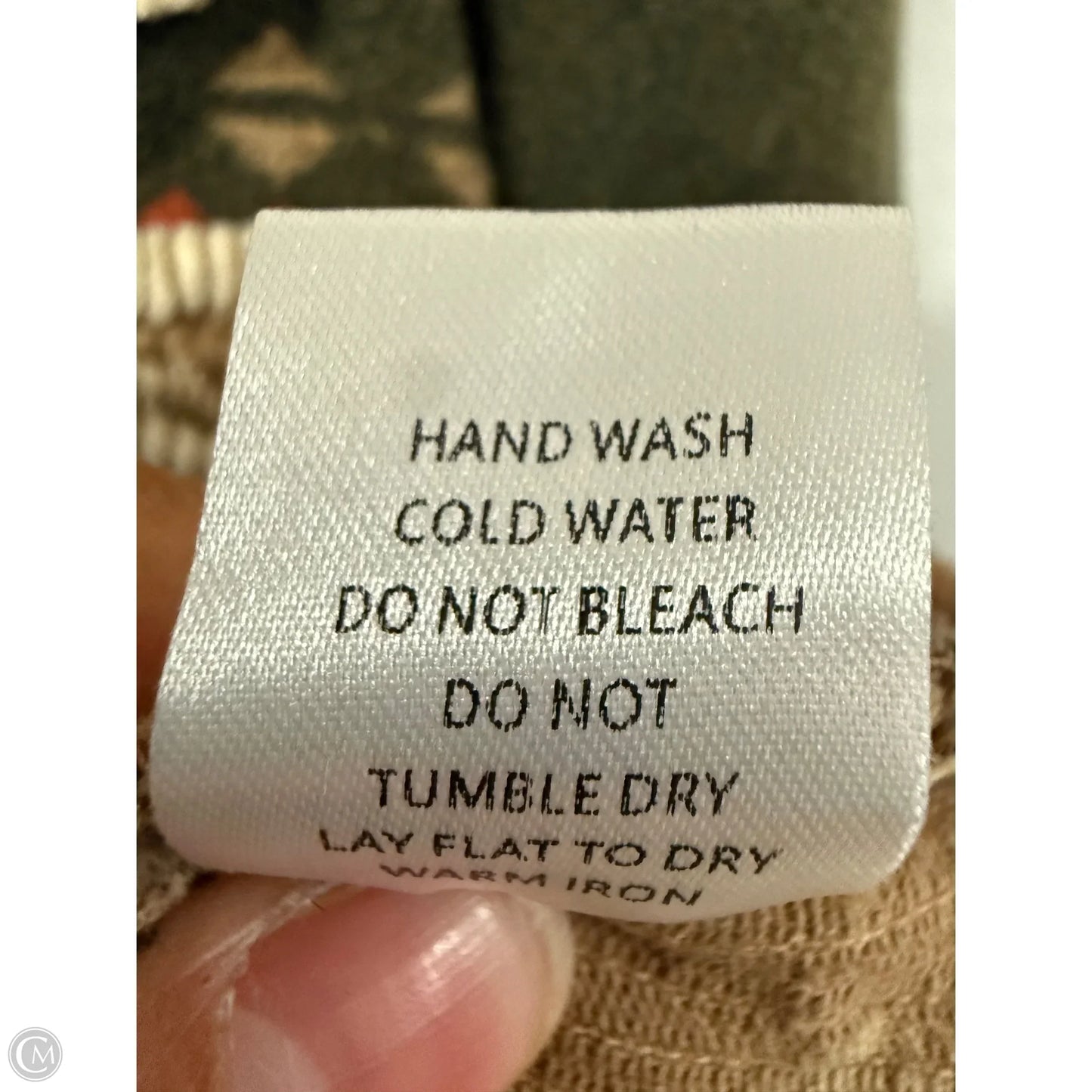 Jacket Shirt By Mazik In Green & Tan, Size: M