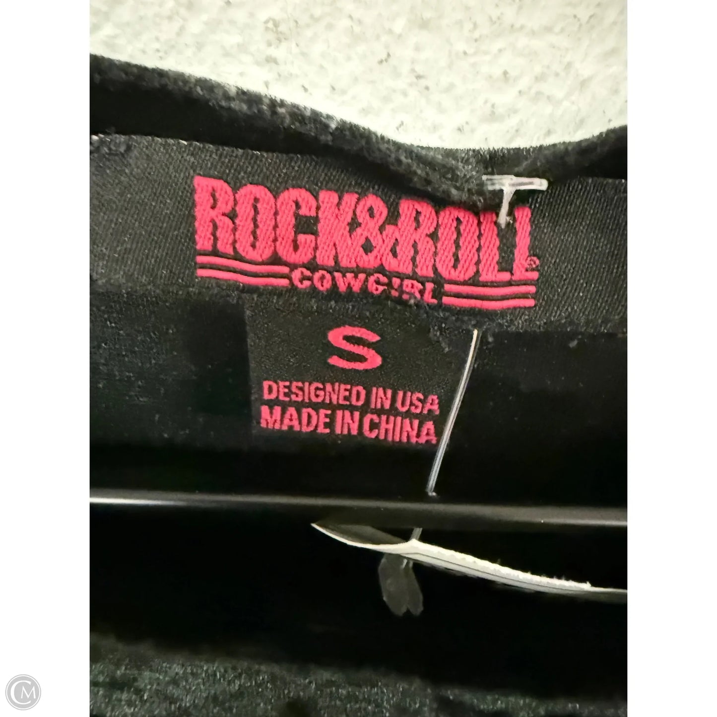 Top Short Sleeve Basic By Rock & Roll In Black, Size: S