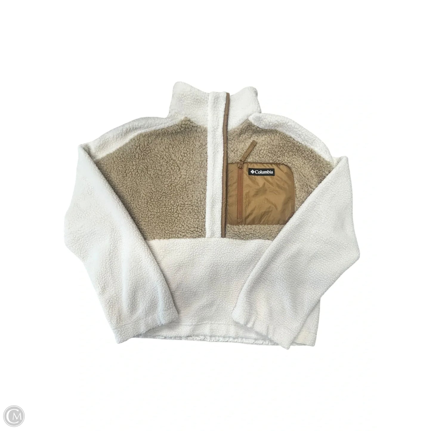 Coat Faux Fur & Sherpa By Columbia In Cream, Size: M