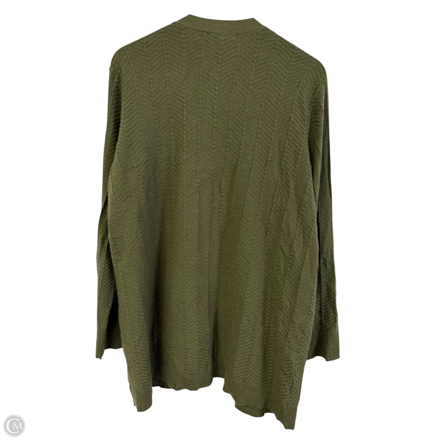 Sweater Cardigan By Love Ellie In Green, Size: 2x