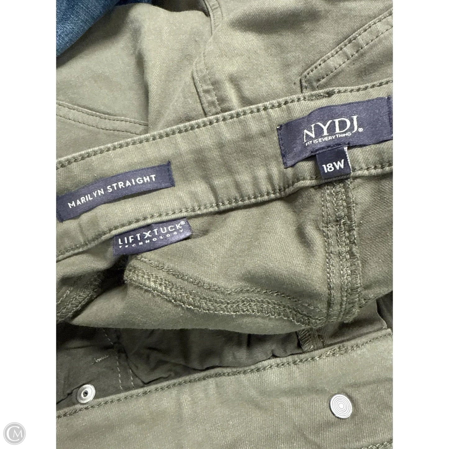 Jeans Straight By Not Your Daughters Jeans In Green, Size: 18