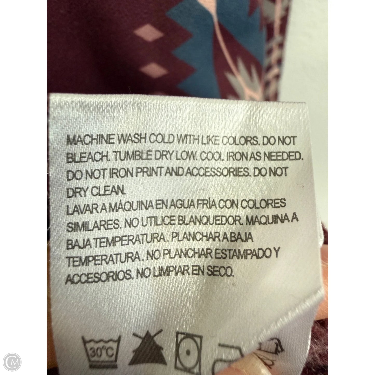 Sweatshirt Hoodie By Cmc In Maroon, Size: L