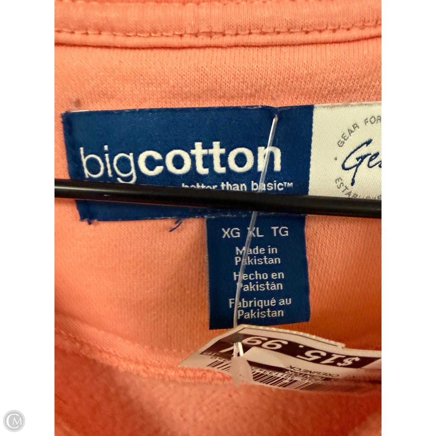 Sweatshirt Crewneck By Clothes Mentor In Peach, Size: Xl