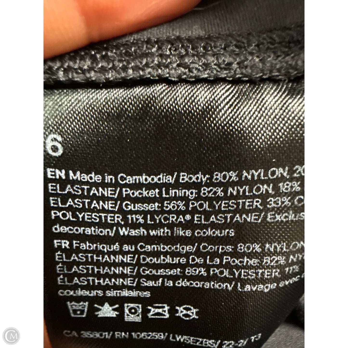 Athletic Pants By Lululemon In Black, Size: 6