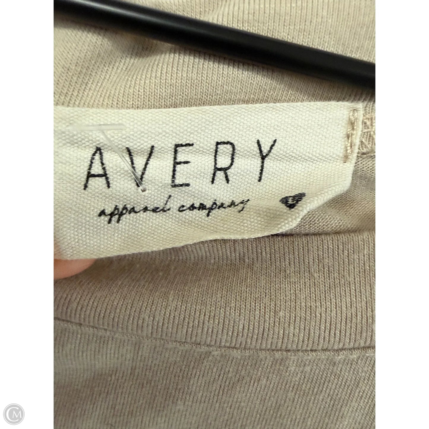 Top Short Sleeve Basic By Clothes Mentor In Tan, Size: L