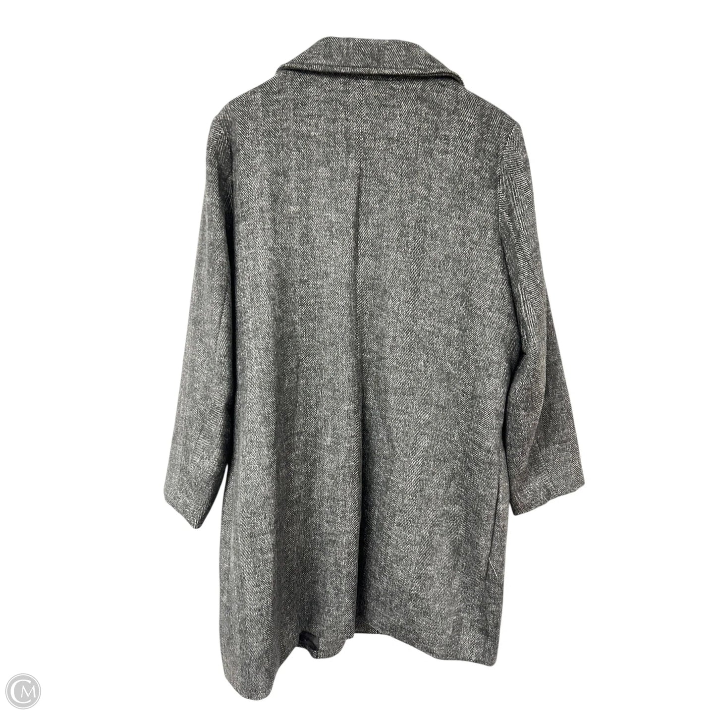 Coat Peacoat By Apt 9 In Grey, Size: Xxl