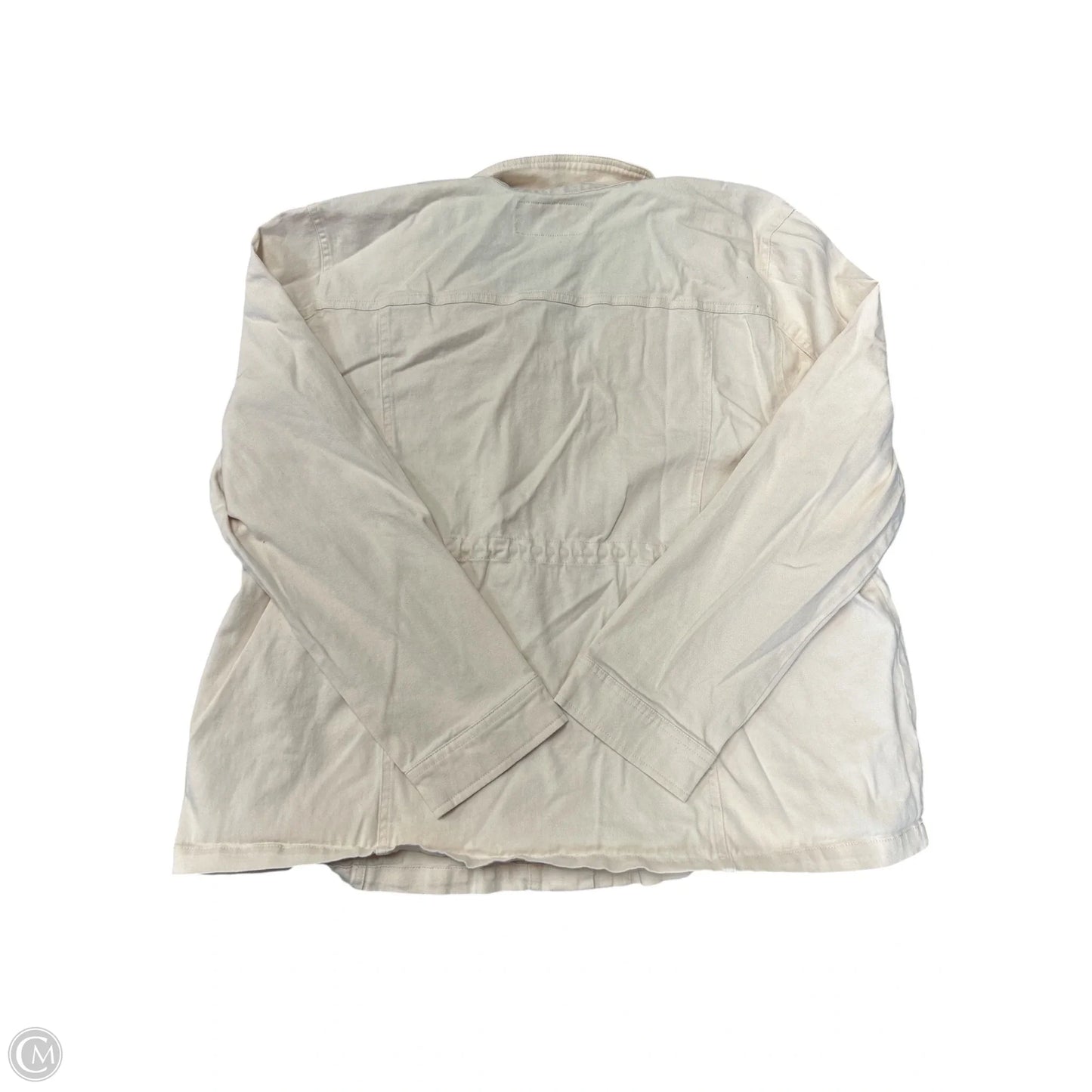 Jacket Denim By Torrid In Cream, Size: 1x