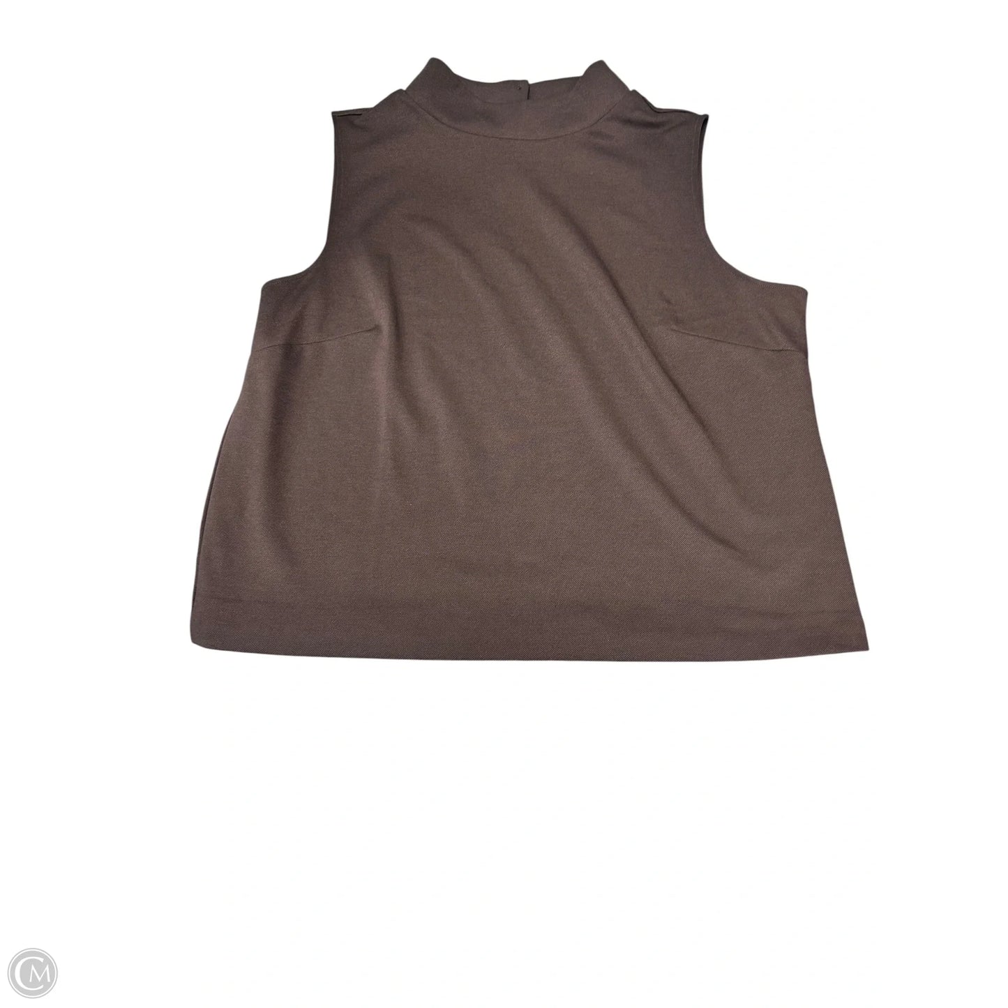 Top Sleeveless By Talbots In Brown, Size: 2x
