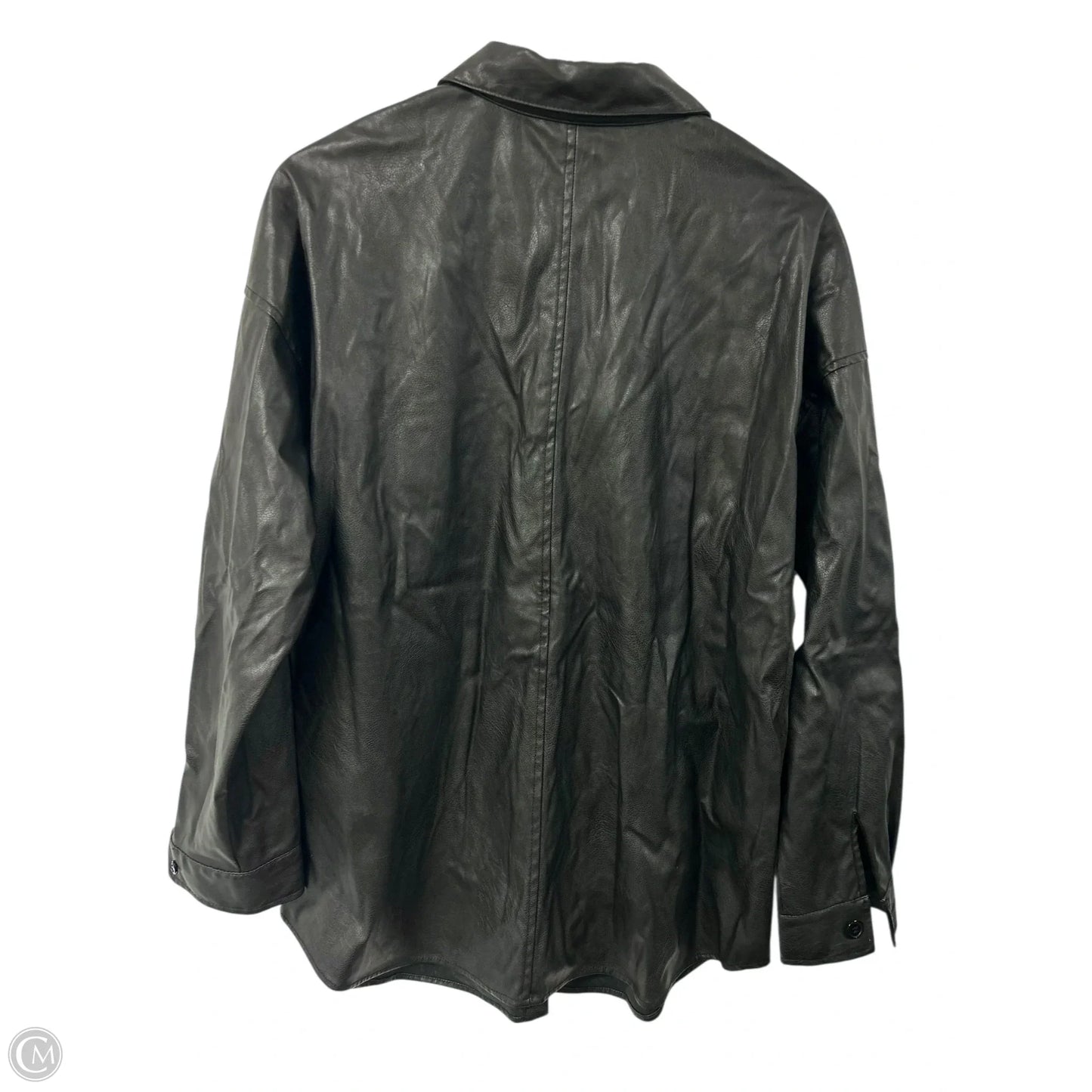 Jacket Shirt By Max Studio In Black, Size: L