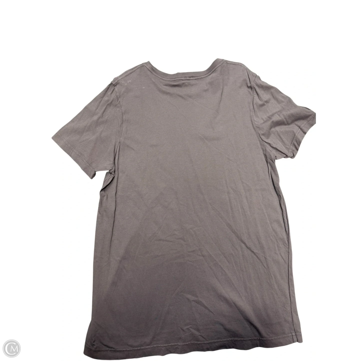 Top Short Sleeve Basic By Hem & Thread In Grey, Size: L