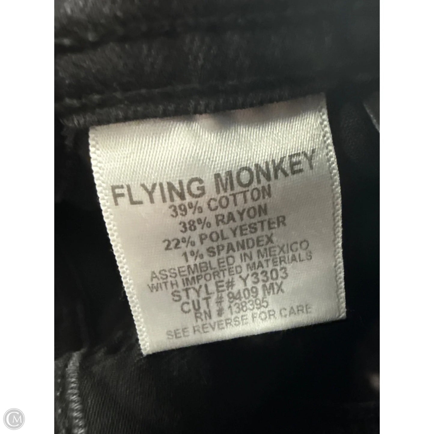 Jeans Skinny By Flying Monkey In Black, Size: 4
